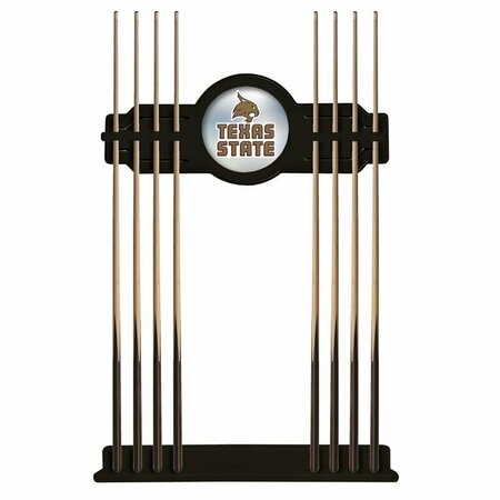 HOLLAND BAR STOOL CO Texas State Cue Rack in Black Finish CueBKTexsSt